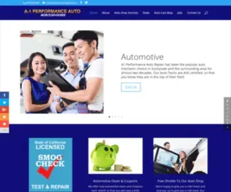 A1Performanceautorepair.com(A1 Performance Auto Repair) Screenshot