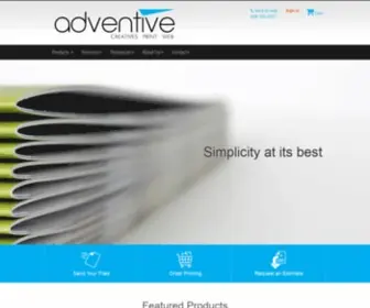 A1Printinginc.com(Adventive Printing) Screenshot