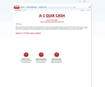 A1Quikcash.com(A1Quikcash) Screenshot