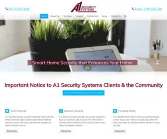A1Security.com(A1 Security Systems Sarnia Ontario) Screenshot