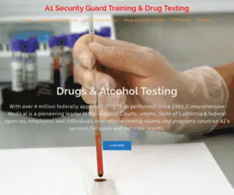 A1Securityguardtraining.net(A1 Security Guard Training &amp; Drug Testing) Screenshot