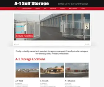 A1Self-Storage.com(Storage Units in Springfield MO) Screenshot
