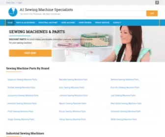 A1Sewingmachine.com(Sewing Machine Parts for Home and Industrial Sewing Machines) Screenshot