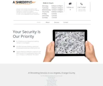 A1Shredding.com(A1Shredding) Screenshot