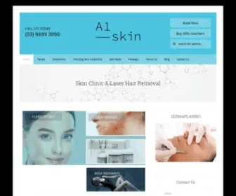 A1Skin.com.au(Skin Care Clinic & Skin Treatments South Melbourne) Screenshot