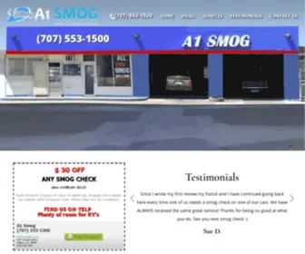 A1SmogVallejo.com(a1smogvallejo) Screenshot