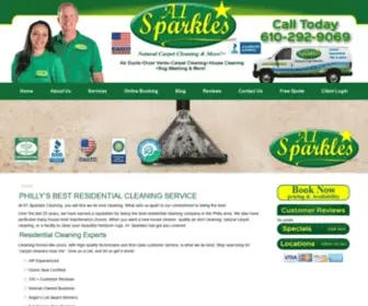 A1Sparkles.com(Residential Cleaning Service Philadelphia) Screenshot