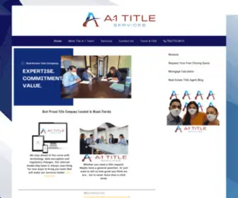 A1Titleservices.com(Florida Title & Escrow Real Estate Company) Screenshot