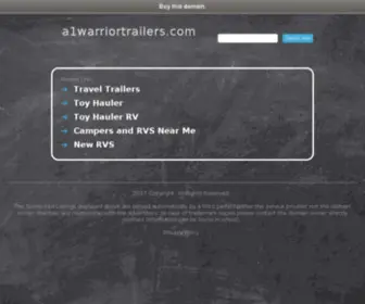 A1Warriortrailers.com(Weekend Warrior Toyhauler Trailers) Screenshot