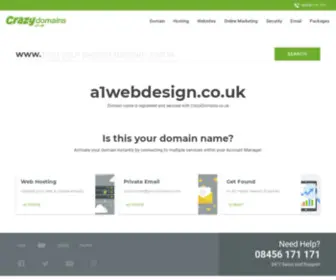 A1Webdesign.co.uk(Crazy Domains) Screenshot