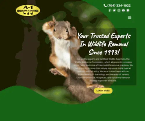 A1Wildlifecontrol.net(Wildlife Removal and Prevention Specialist) Screenshot