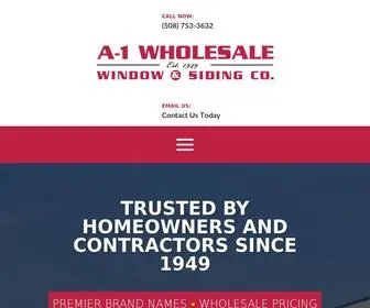 A1Windowsandsiding.com(A1 Wholesale Window and Siding Company of Worcester) Screenshot