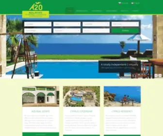 A20Realestate.com(Independent Real Estate Company in Cyprus) Screenshot