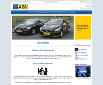 A28-Rijopleidingen.nl(Rijschool A28) Screenshot