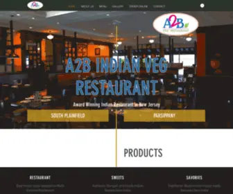 A2Bnewjersey.com(A2B Indian Veg Restaurant) Screenshot