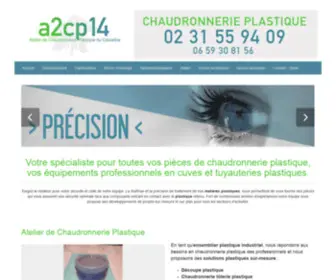 A2CP14.fr(Atelier de chaudronnerie plastique et usinage du Calvados) Screenshot