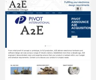 A2Etech.com(Fulfilling your electronics design requirements) Screenshot