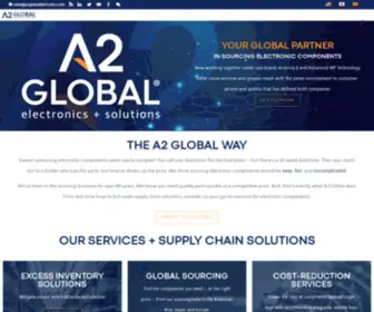 A2Globalelectronics.com(A2 Global Electronics + Solutions) Screenshot