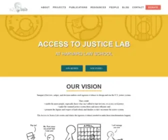 A2Jlab.org(At Harvard Law School) Screenshot