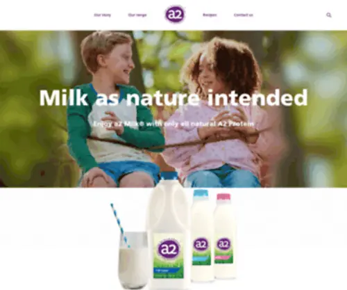 A2Milk.com.au(Milk from Australia) Screenshot