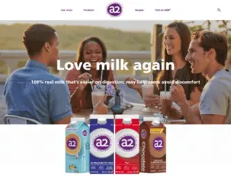A2Milk.com(A2 Milk® USA) Screenshot