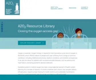 A2O2Resources.org(Access to Oxygen Resource Library) Screenshot