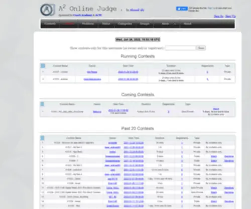 A2OJ.com(A2 Online Judge (or Virtual Online Contests)) Screenshot