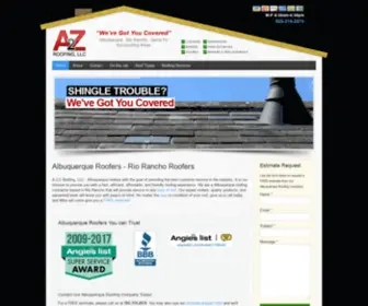 A2Z-Roofing.com(Albuquerque Roofing Company) Screenshot