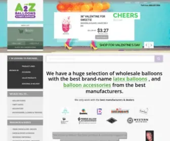 A2Zballoons.com(Wholesale Balloons & Party Supplies) Screenshot