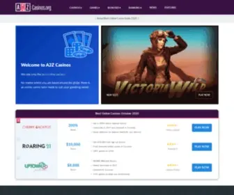 A2Zcasinos.org Screenshot