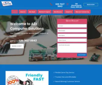 A2Zcomputersolutions.co.uk(A2z Computer Solution) Screenshot
