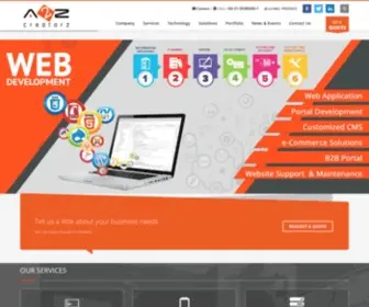 A2Zcreatorz.com(Web & Mobile Application Development Company) Screenshot