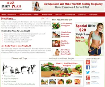 A2Zdiet-Plan.com(Diet plans) Screenshot