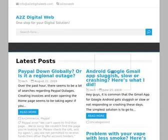 A2Zdigitalweb.com(One stop for your Digital Solution) Screenshot