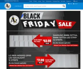 A2ZelectronicParts.com(TV Parts) Screenshot