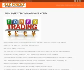 A2Zforex.com(A2Z Foreign Forex Exchange and Risk management Consultant) Screenshot