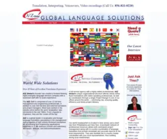 A2ZGlobal.com(A2ZGlobal Language Solutions) Screenshot