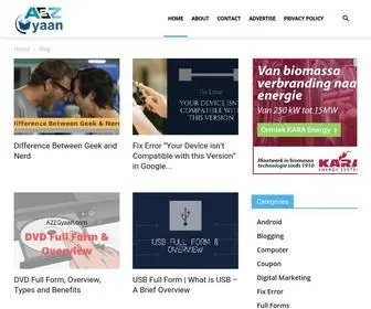 A2Zgyaan.com(A Technology Blog) Screenshot