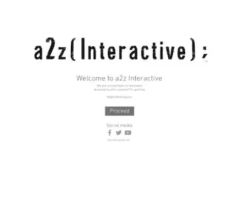 A2Zinteractive.net(This is the official website of a2z interactive. a2z Interactive) Screenshot
