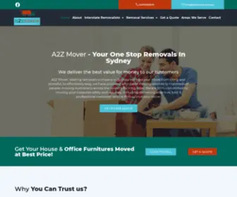 A2Zmover.com.au(Local Removals by Cheap Removalists in Sydney) Screenshot