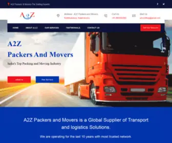 A2Zpackersandmovers.com(A2Z Packers and Movers Gurgaon) Screenshot