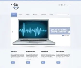 A2ZPC.ca(Computer Repair Toronto) Screenshot