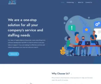 A2Zresourcegroup.com(IT Outsourcing Services Company) Screenshot