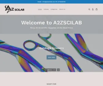 A2Zscientificlab.com(A2Z SCIENTIFIC LAB) Screenshot