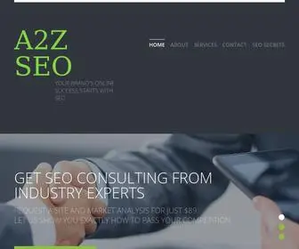 A2Zseo.com(SEO Services Company in North Salt Lake) Screenshot