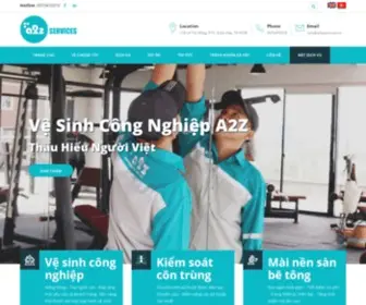 A2Zservices.com.vn(Dịch vụ vệ sinh công nghiệp) Screenshot