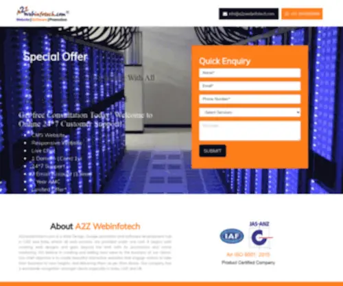A2Zwebinfotech.co.in(A2Z Webinfotech) Screenshot