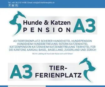 A3-Tierferienplatz.ch(Tierheim) Screenshot