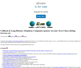 A3.com(Callback & Long Distance Telephone & A3 Chat & Dating) Screenshot