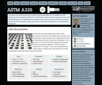 A325Bolts.com(A325 Structural Bolts) Screenshot